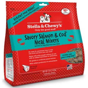 STELLA & CHEWY'S Dog Freeze Dried Savory Salmon & Cod Meal Mixers 18oz